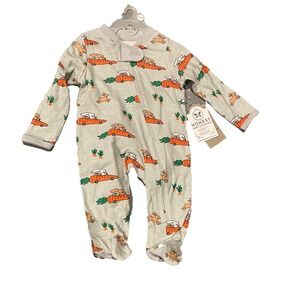 NEW SIZE Newborn HONEST BABY GIRL Boy Bunny ORGANIC COTTON SLEEP & PLAY Easter